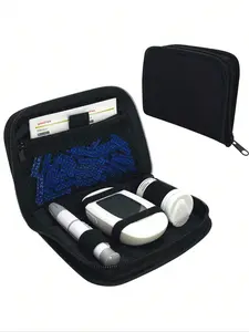Diabetes Travel Storage Box, Insulin Refrigerator Bag with Ice Pack, Insulated Storage Bag, Portable Zipper Design, Lightweight and Easy Carry, Zipper Pouches