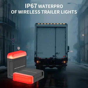 Rimthin Bicycle Motorcycle Scooter Navigation Light: Solar-Powered, Waterproof, Wireless, Rear-End Collision Prevention, Collision Warning Light