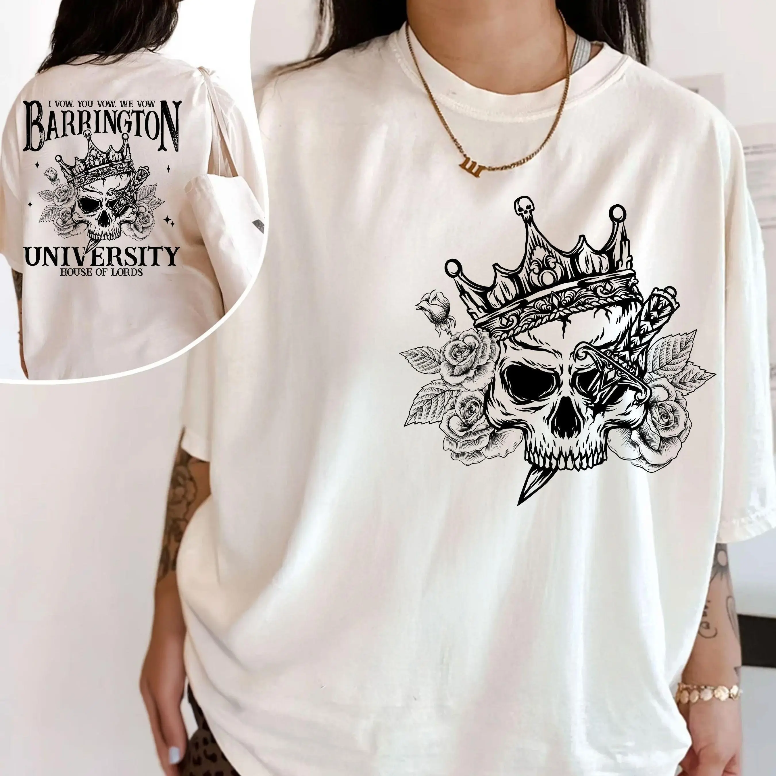 Barrington University 2 Sides Tshirt, Book Lover Shirt, The Ritual Tshirt, Dark Romance Reader Tshirt, Smut Shirt, Spicy Romance Shirt, Sweatshirt, Hoodie, Tshirt