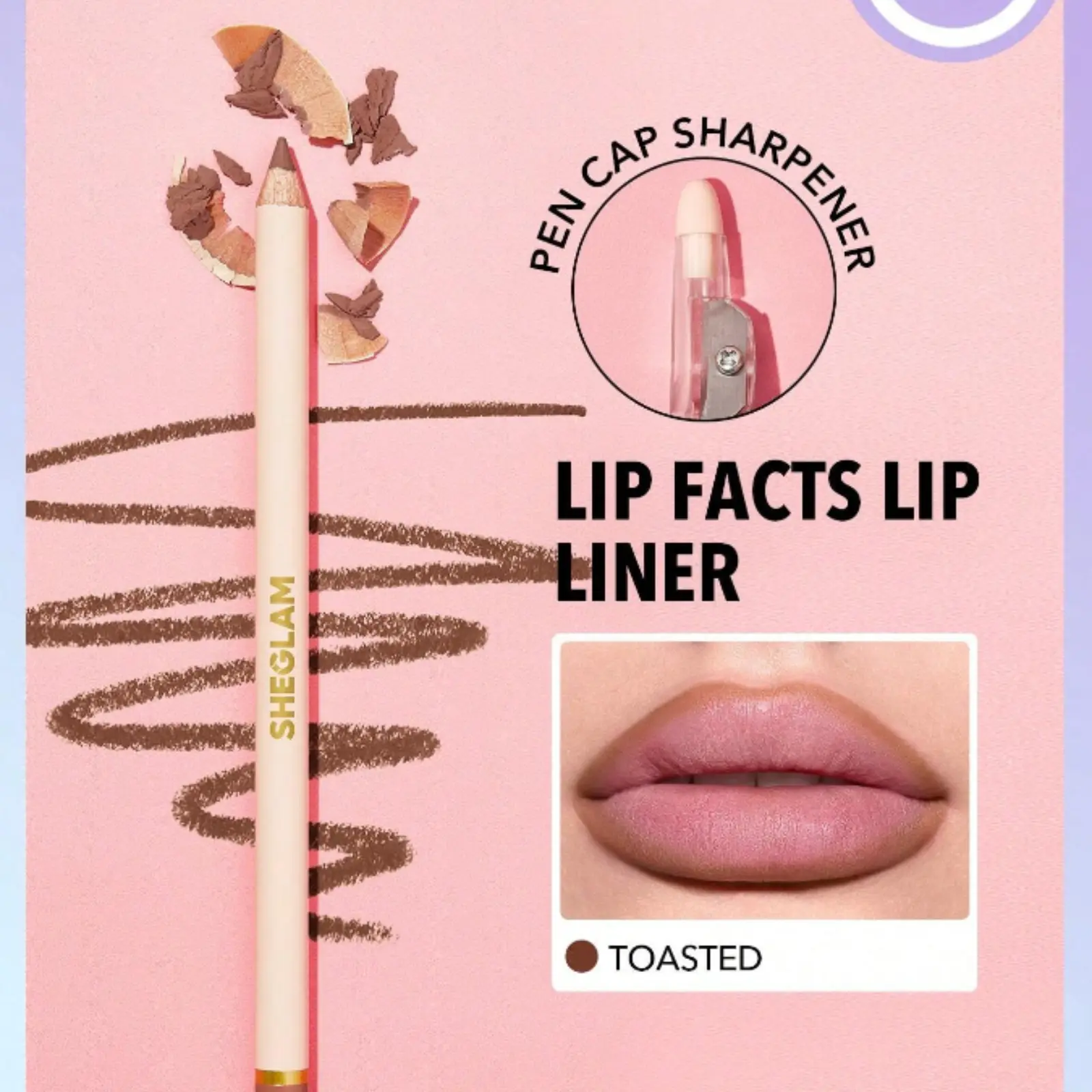 SHEGLAM Lip Facts Lip Liner - Eyeliner and Lipliner