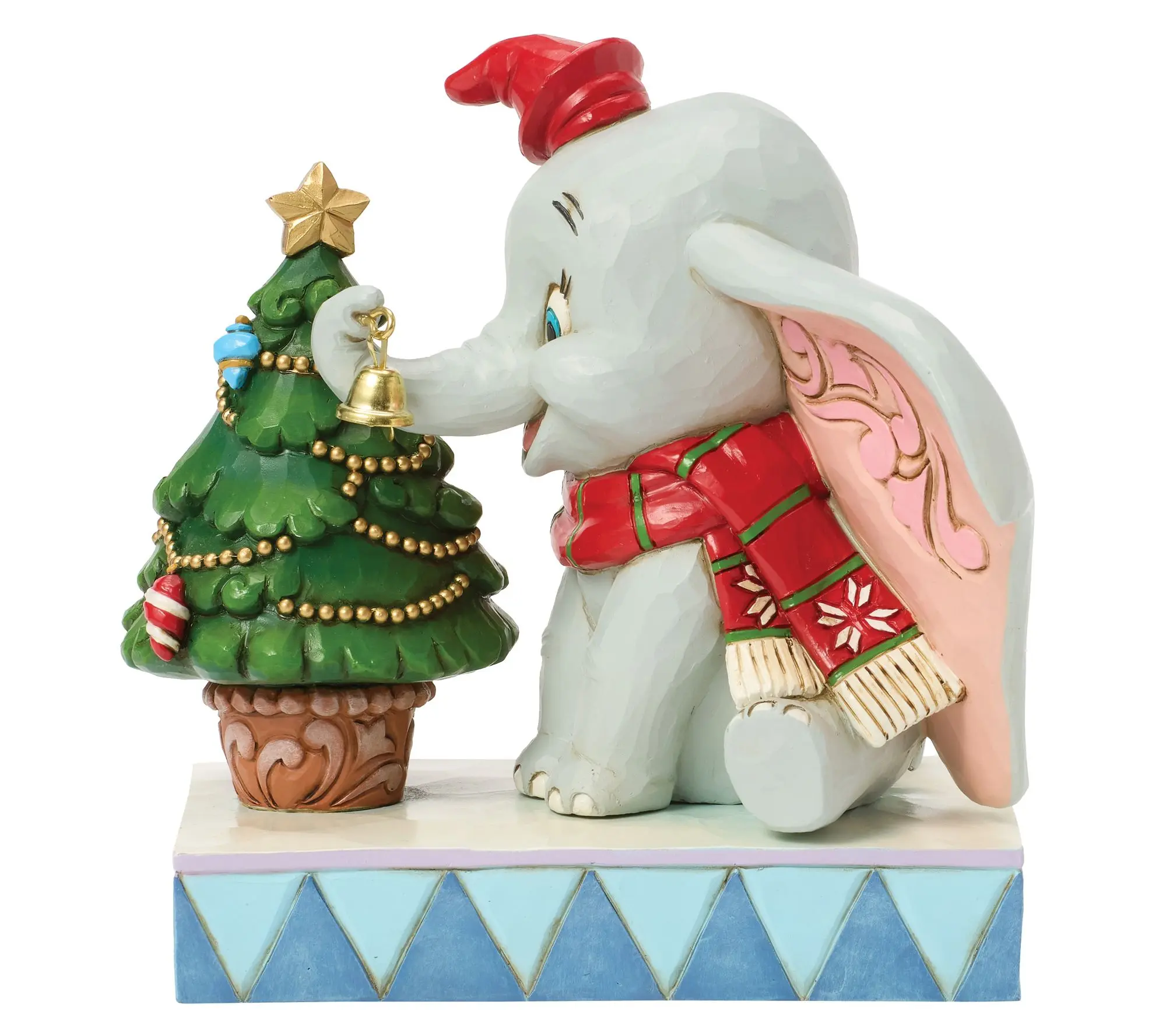 Jim Shore Disney Traditions Dumbo Christmas Figurine 5.4in H