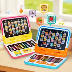 Mini Learning Laptop Toy, Educational Electronic Toy with Letters Numbers Music, Portable Early Education Gift for Kids over 3 Years