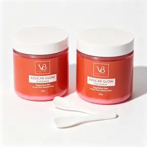 VB Azucar Glow Exfoliant & Brightening Sugar Scrub 100g Hydrating Facial Cleanser for Smooth Skin Pack Natural Exfoliants for Improved Texture and Appearance
