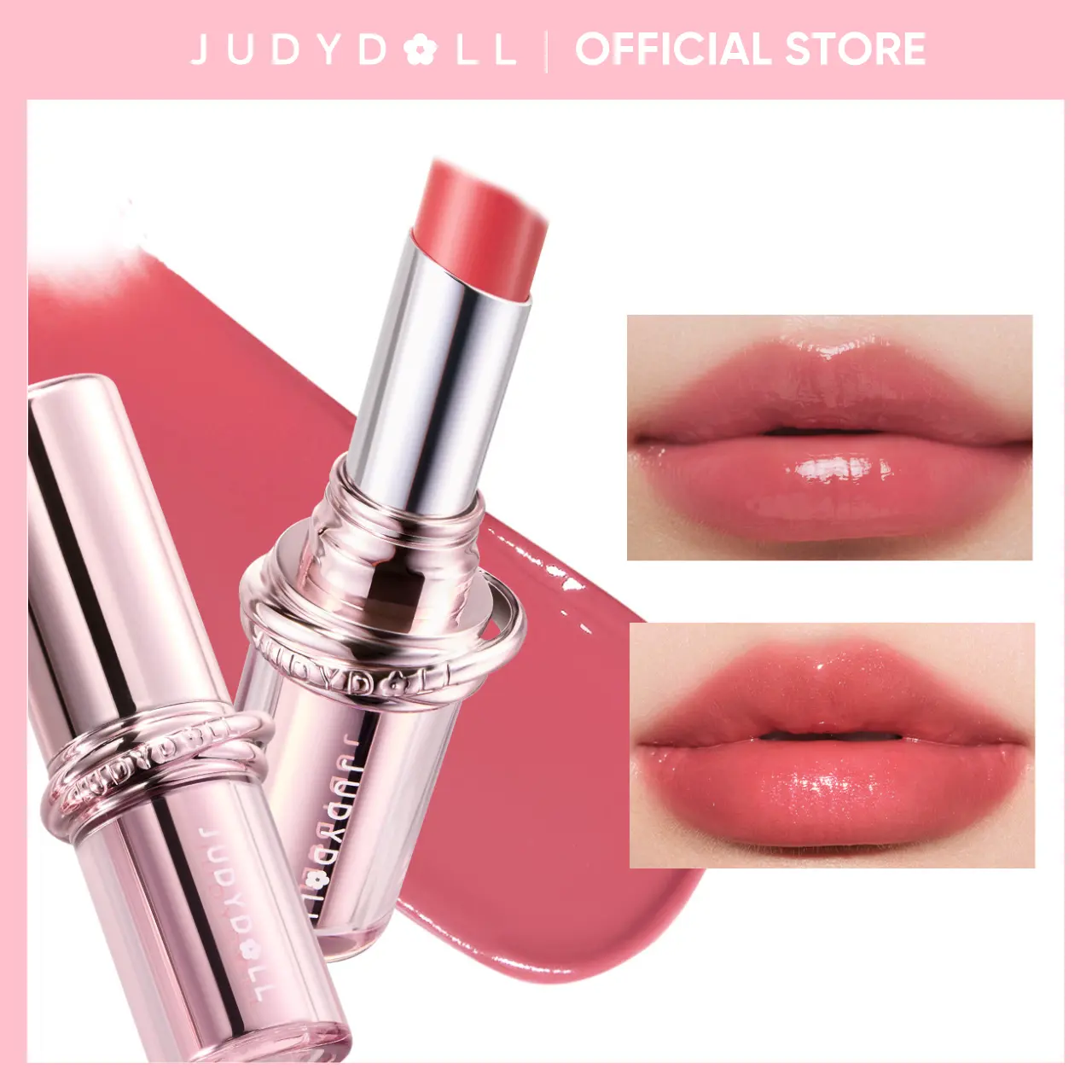 JUDYDOLL Stay Shine PDRN Lipstick, Lip Oil Balm, Smooth, Mirror Lip Glaze, Glossy Lip Stain, Hydrating Oil, Transfer-Proof, Waterproof, Long-Lasting, Buildable Color, Moisturizing Shine, Not Easy To Fade, Hydrate, Fall Makeup