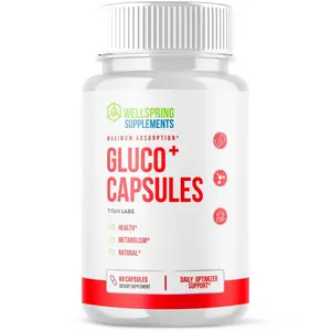 (1 Pack) Gluco+ Advanced Blood Health Wellness Support Supplement Gluco Plus 60 Capsules Vitamin