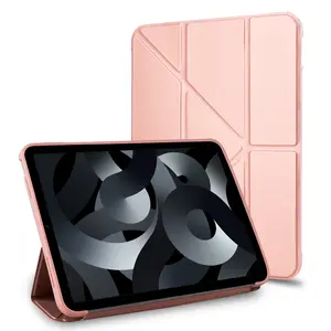 Case for Apple iPad Air 6 2024 11" / iPad Air 5 2022 / Air 4 2020 10.9" / iPad Pro 11" TPU Protective Case with Pencil Holder  Magnetic Slim Foldable Multi-Angle Folio Cover- Folding Folio Stand Origami