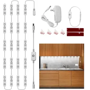 Flexible Jewelry Showcase Lighting, 10FT Bright White 6000K Display Case LED Lights, with Dimmer Switch & Power Adapter, 60 LEDs Lights for Showcase Dimmable Kitchen Counter