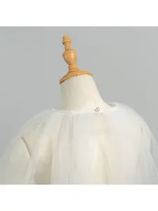 New bride tulle shawl fairy bubble sleeve wedding dress accessories detachable cape dress outerwear