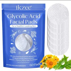 Glycolic Acid Resurfacing Pads (60 Count), 10% Ultra Pure Glycolic Acid + 2% Salicylic Acid daily skincare