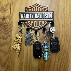 Motorcycle Creative Hook Key Storage Rack, Keychain Holder for Harley Davidson Pa1250, Softail Sportster Vrsc, Touring X48 883 1200
