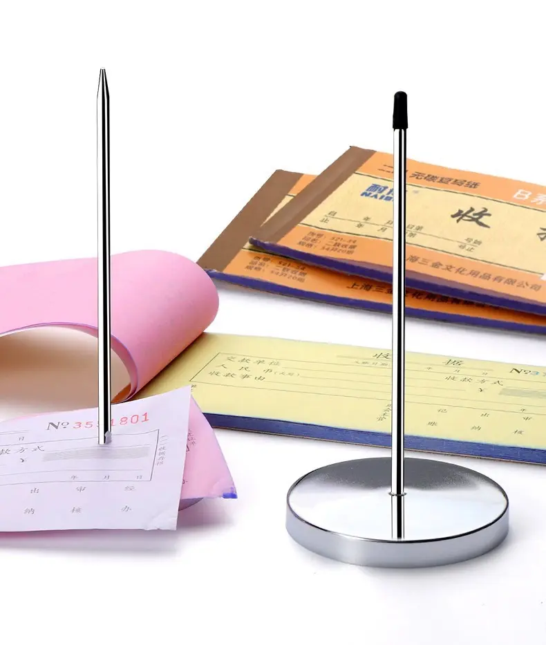 Multi-Purpose Compact Storage Box for Business Owners - 8 Receipt Spikes, Menus, Flyers, Tickets, Forks, Invoices, Counter/Kitchen Inserts - Small Footprint, Multi-Site Use for Convenience Shops, Fast Food Stores, Bakeries