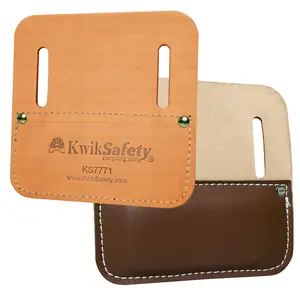 KwikSafety Tie Wire Reel Hip Pad Lightweight Leather Tie-Wire Padding for Minimizing Hip Fatigue Ironworker Tool Belt Pad - Model No.:  KS7771
