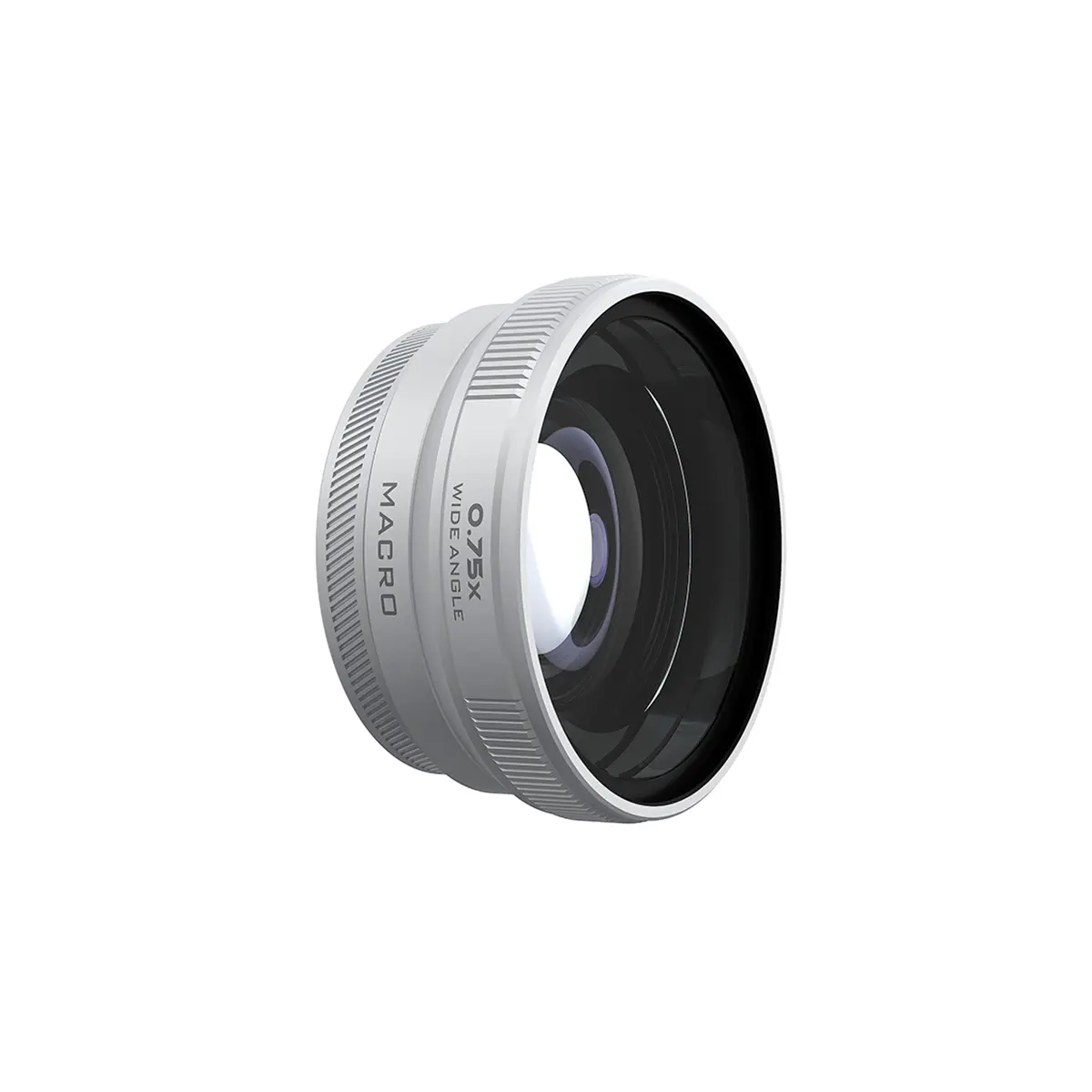 Freewell 2-In-1 0.75x Macro Wide Angle Lens for Fujifilm X100VI and X100V Cameras, Matte Silver