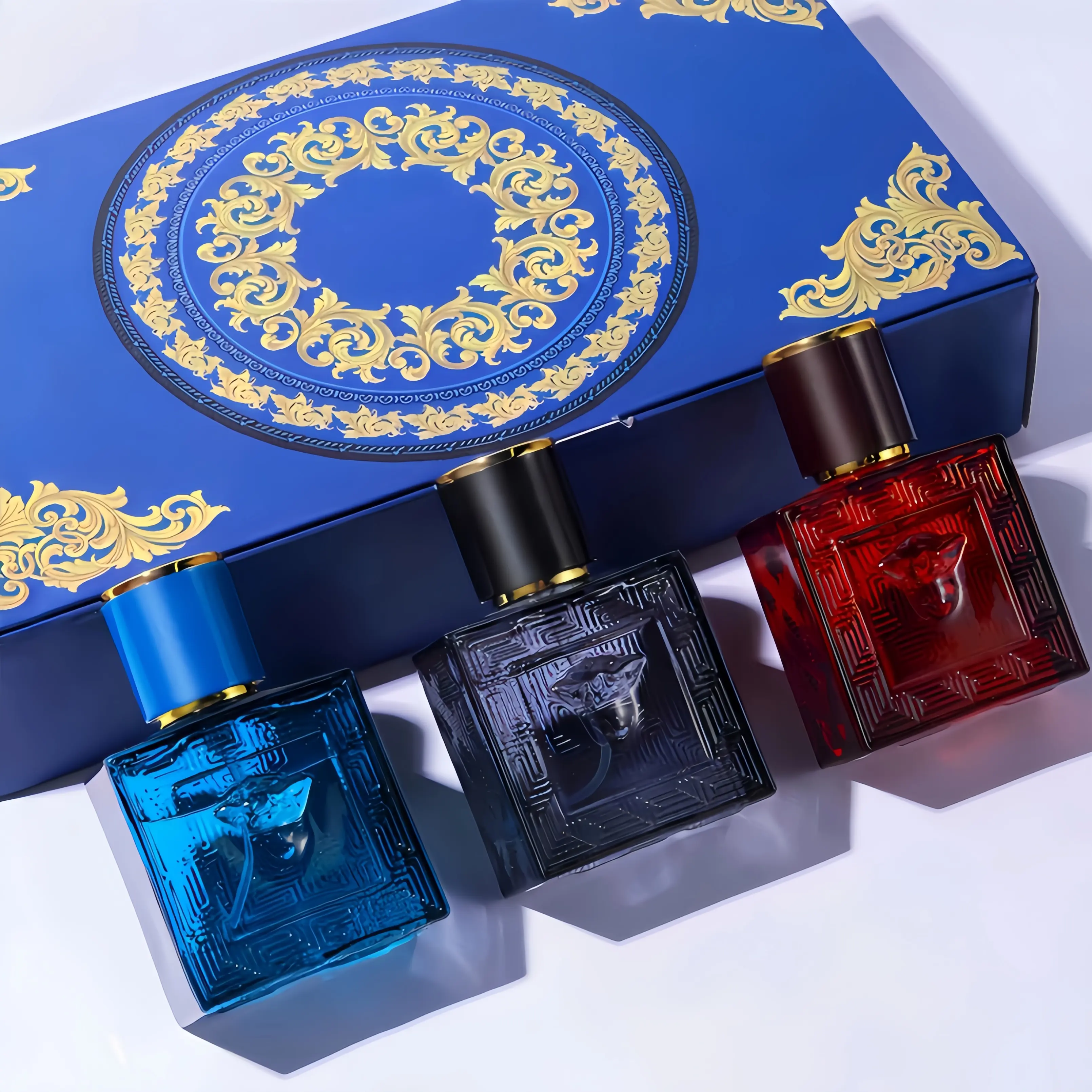 JEAN MISS Men's Perfume Gift Set 3-Pack (30ML) | Oceanic Woody Spicy Cologne | Long-Lasting Fragrance, Romantic Men's Scent | Top Choice for Daily Commute and Anniversary Gifts