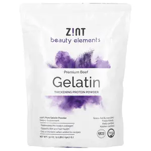 Zint Gelatin Thickening Protein Powder, Premium Beef, 2 lbs (907 g)