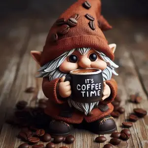 New 3D Coffee Time Fairy Resin Craft Decoration, Unique Desktop Home Decor, Charming Miniature Figurine for Various Occasions, Cute Collectible Figurines, Decoration Figure, Home Ornaments