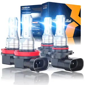 XWQHJW For 2019 2020 2021 Silverado 1500 WT Custom Trail Boss White LED Headlight Bulbs 4PCS Automotive