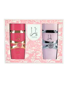 Lattafa Yara & Yara Candy 2 Piece Perfume Gift Set for Women, Gourmand Eau de Parfum with Amber Vanilla & Sweet Floral Scents, Floral Scents Perfume, Assorted Perfume Box Unisex Fragrance
