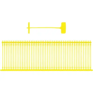 25 mm (1 inch) yellow tag gun barbs fasteners for any standard price labels, clothing tagging attachers — 5,000 pcs