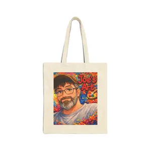 Colorful Portrait Illustration Tote Bag | Joe's Art canvas tote