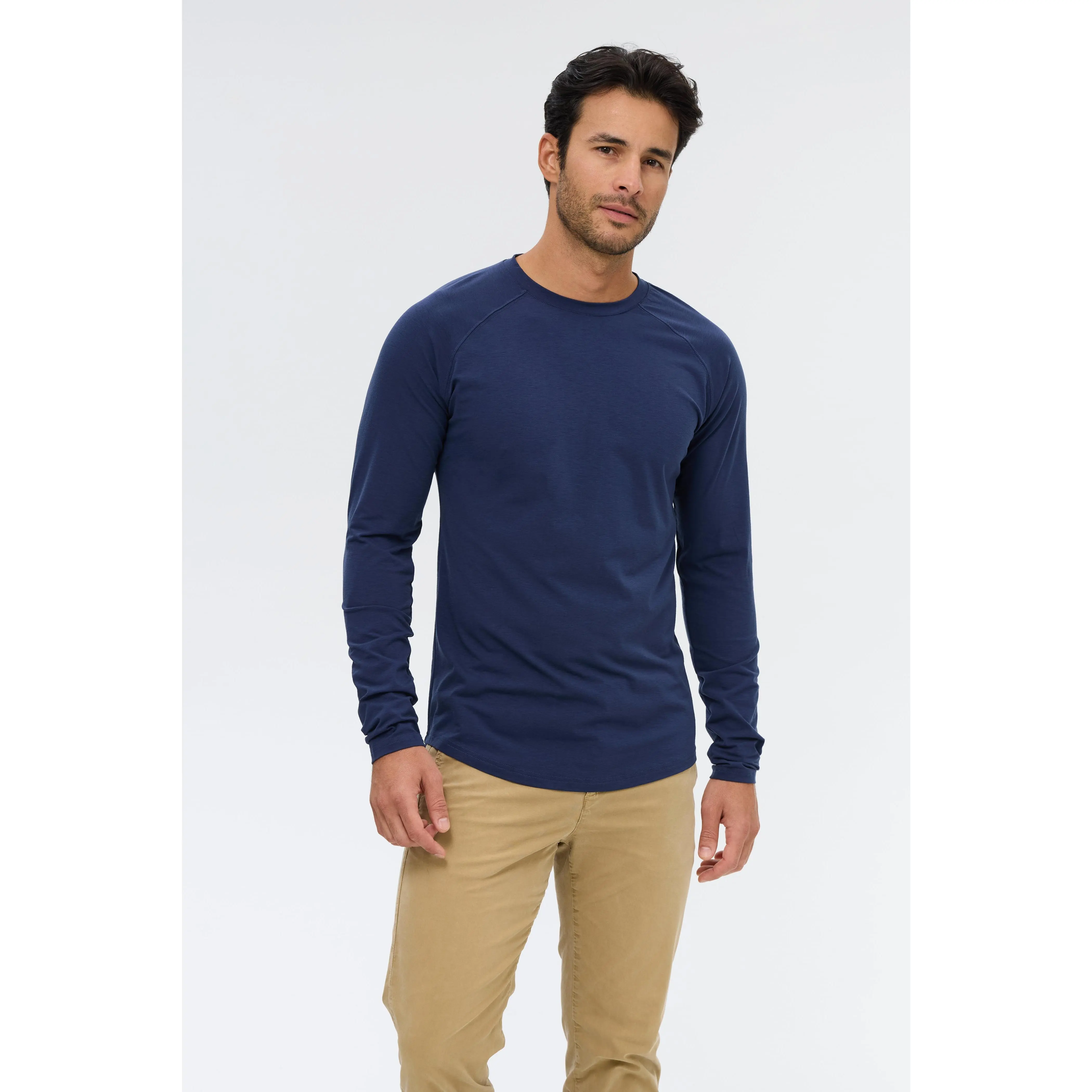 AVIILA Obsidian Tee - Long Sleeve Drop Hem