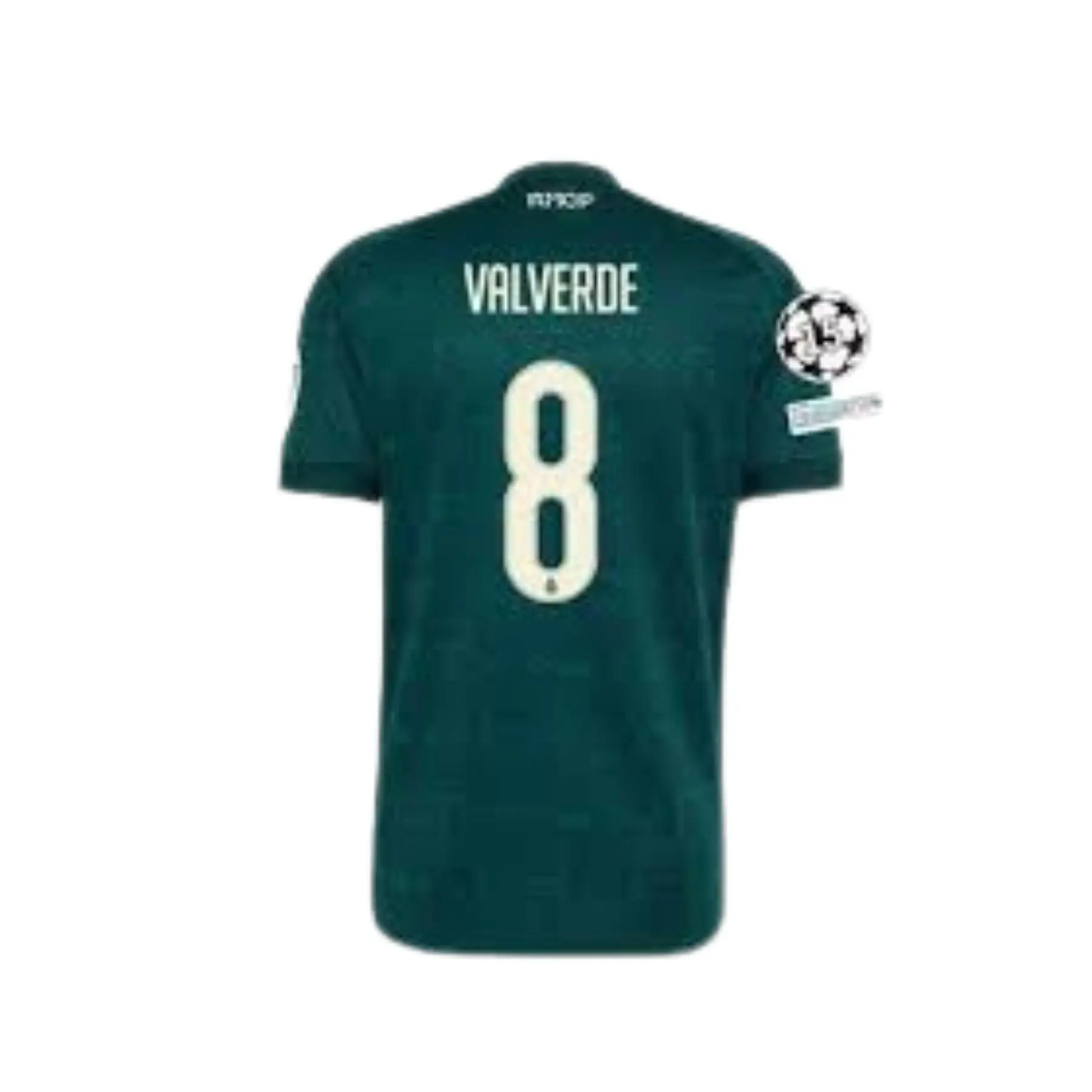 #8 Valverde Green European Club No.10 Away Football Jersey Inspired, Men's Breathable Soccer Shirt with Player Name & Number