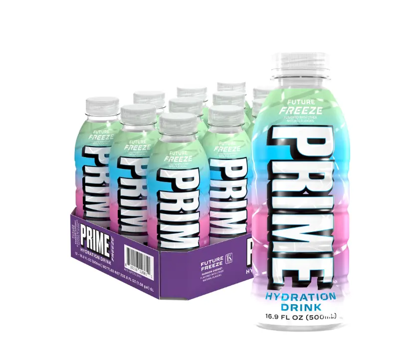 Prime Hydration Sports Drink, Future Freeze, 16.9 fl oz, 12 Pack, Bottles