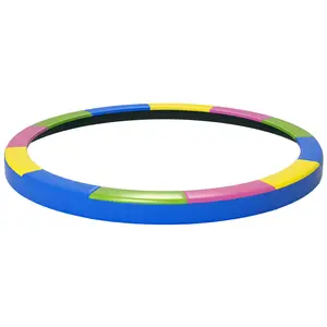 Soozier 14FT Trampoline Spring Cover, Safety Trampoline Pad Replacement, Waterproof and Tear Resistant, All Weather Trampoline Accessories, Multi Color