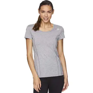 Reebok Womens Linear Marled Basic T-Shirt