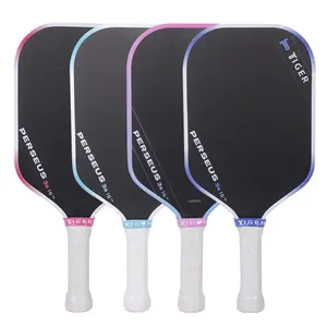 Tiger Pro Carbon Fiber 16mm Pickleball Paddle Ben Johns Preuse 3S - Adult Racket with PP Honeycomb Core, Gen3 Carbon Friction Surface &Foam Edge Design, for Power, Control & Spin - Blue Design - Ideal Gift for Holidays & Special Occasions