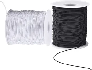 Elastic Cord for Bracelets, 2 Rolls 1 mm 330  Sturdy Bracelet String, Stretchy Elastic String for  Making, Necklaces, Beading