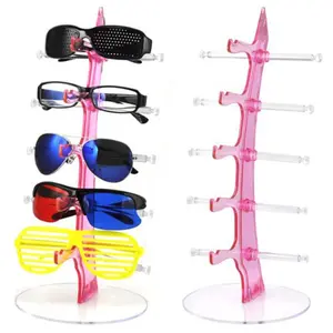 Glasses Display Rack, Clear Glasses Holder, Sunglasses Display Rack, Home Organizer for Living Room Bedroom, Home Space Saver