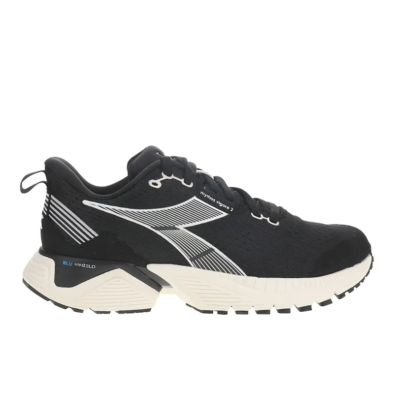 diadora Mens Mythos Blushield Vigore 2 Running Sneakers Shoes - Black