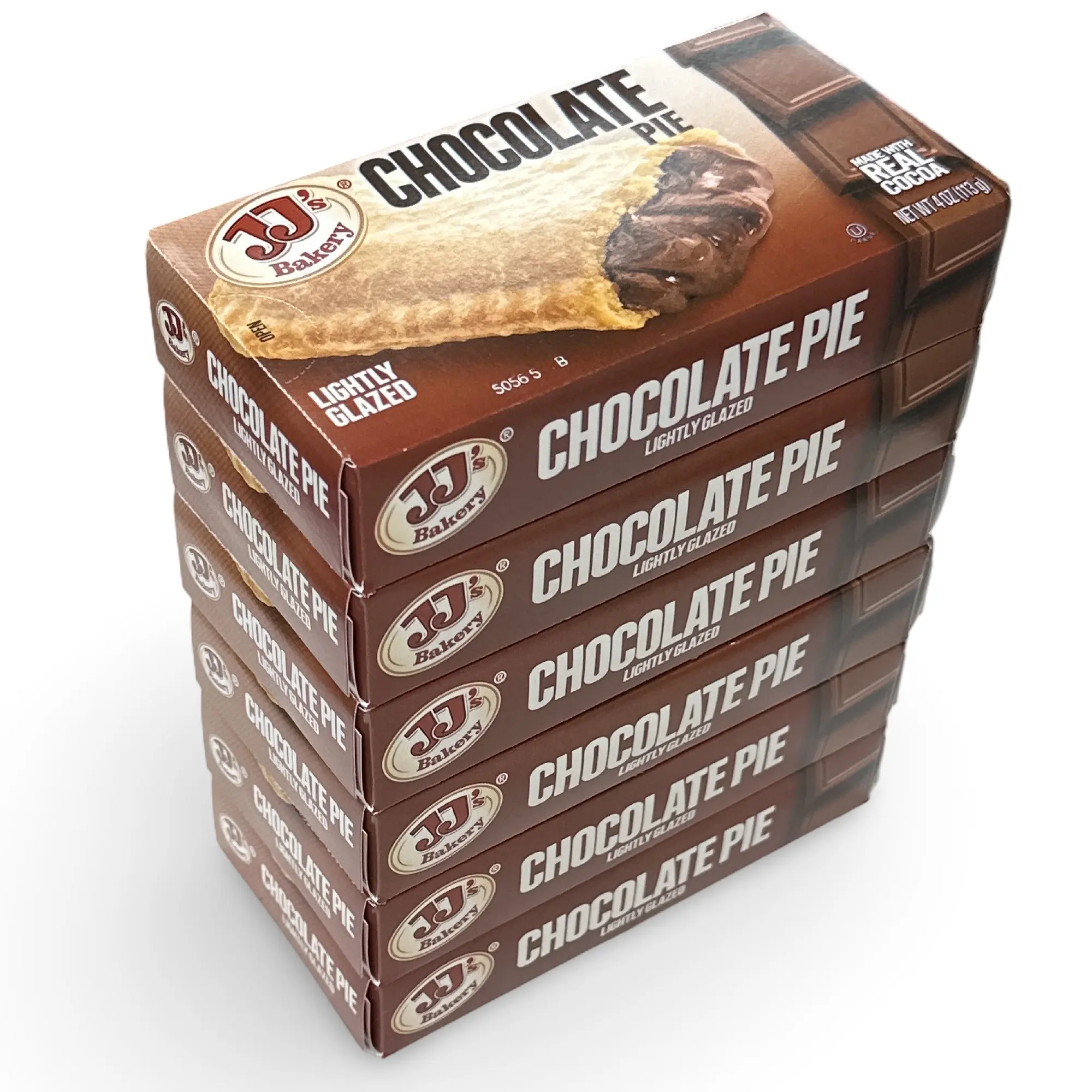 JJ's Bakery Chocolate Glazed Snack Pies 4oz (Pack of 6)