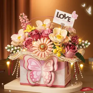 #SummerVibes Fruit Flowers Building Sets for Adults, 997 Pcs Artificial Flowers Botanical Collection Blocks Kit, Dried Flower Centerpiece,Wall Décor, Home Décor,Mother's Day Birthday Gifts for Adults Kids 14+ Decor Decorative Plants Ornaments