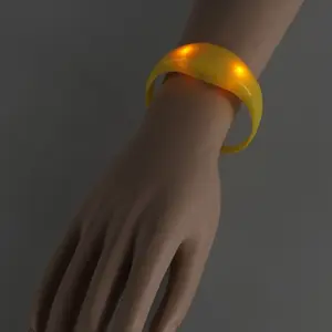 10pcs Glowing Bracelets with Flashing Light Effect Voice Activated Wrist Bands