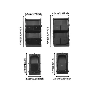 Tesla Model Y Glass Lift Switch Assembly, Fits Models 20-25, Electric Window Control Unit, Main and Secondary Window Switches