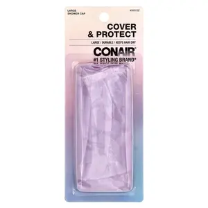 Conair Cover & Protect Shower Cap, Large , 1 Cap