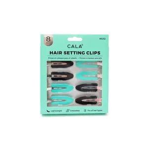 Hair Setting Clips in Teal