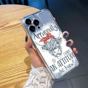Creative Cow Pattern Phone Case Compatible with iPhone 17 16 15 14 13 12 11 Pro Max Plus Air X XR ,TPU Bumper Shockproof Transparent Protective Trendy