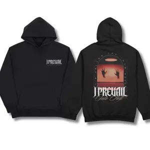 I Prevail “Into Hell” Tour 2025 Hoodie – Pullover Sweatshirt with Bold Graphic & Gothic Logo, Perfect for Metalcore and Rock Fans, 2 Sides.