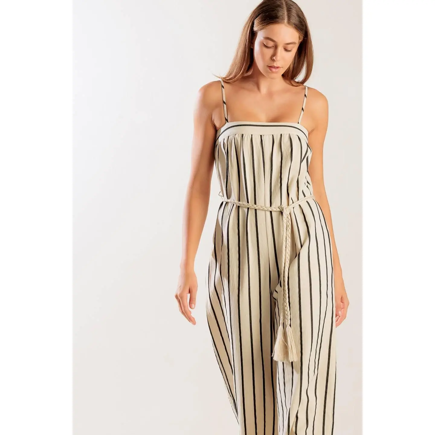 JUST THE BEGINNING WOVEN JUMPSUIT