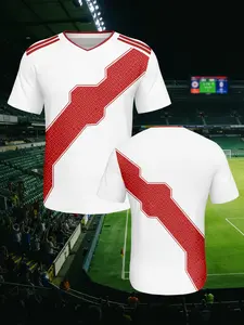 Peru Home Football Jersey 2026, Latest Print Design, Breathable Fabric, Quick-Dry Comfort, Perfect Gift for Sports Enthusiasts