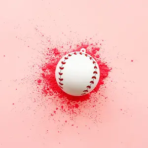 Gender Reveal Baseball in Pink