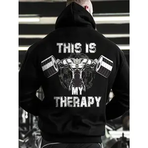 Men's gym and fitness lifestyle with a focus on strength training as a form of personal therapy Graphic -Long Sleeve Pullover Regular Fit | Soft & Breathable Fabric, Durable Print, Everyday Comfort, Machine Washable, fitness and