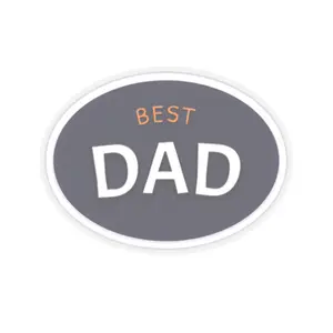 Best Dad Kiss-Cut Stickers, Father's Day Gift, Dad Appreciation Decals, Cool Laptop Stickers, Family Gifts, Family Decor