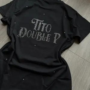 Tito Full Rhinestone Tee ( logo on back )