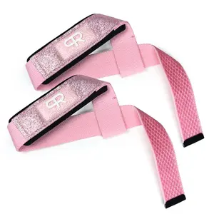 Lightweight Lifting Straps - Glitter Pink
