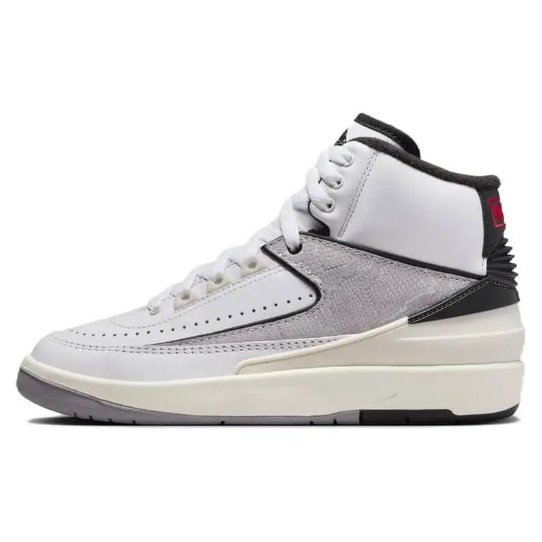 NIKE Youth/Women's Air Jordan 2 Retro 'Python' Lace-Up Sneakers - Premium Python Details, Leather, Comfortable Fit, Limited Edition, Everyday Wear Sports Footwear, Premium Detailing