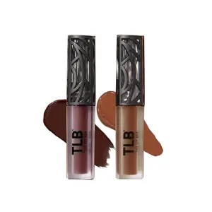 The Lip Bar - Nonstop Liquid Matte Lipstick Mini 2-Pack, Naturalista (Soft Brown) + Low Key - High Pigment - One Swipe - Long Lasting - Jojoba Oil & Vitamin E - Vegan - .24 fl oz each